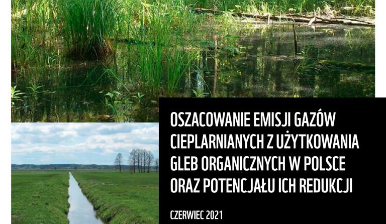 Emisje gazów cieplarnianych z torfowisk Polski – opracowanie WWF i CMok